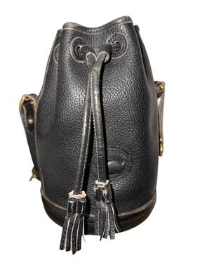 Dooney & Bourke Leather Drawstring Mini Bucket Bag